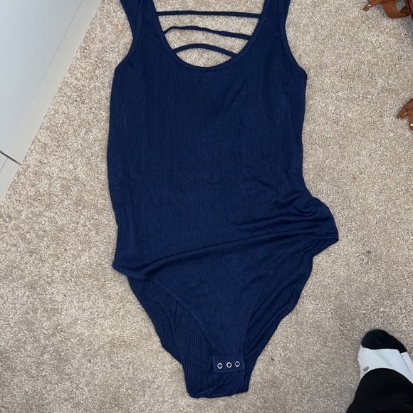 PINK VS Navy Bodysuit - Picture 2 of 3